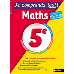 Je comprends tout - Maths 5e - 2016 - Nathan
