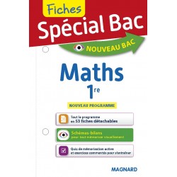 Spécial Bac - Fiches - Maths - 1re - 2019 - Magnard