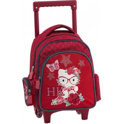 Mini Cartable à roulettes Hello Kitty Rouge 198262 - Maternelle - Graffiti