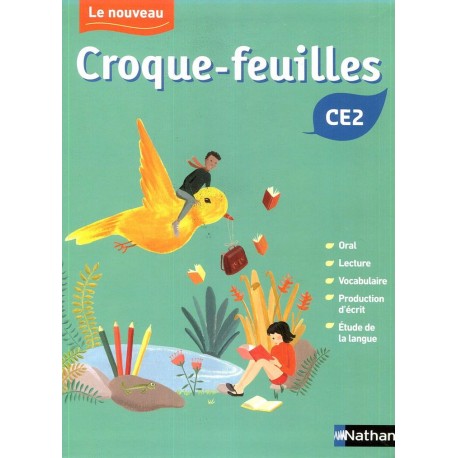 Le Nouveau Croque-Feuilles CE2 - Pack Manuel + Fichier + Feuilles d'oral - 2019 - Nathan
