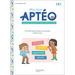 Mon cahier Aptéo CE1 - 2022 - Hachette