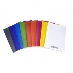 Cahier Polypro Conquérant 48p - 17x22 - 90g - Piqué - Grands Carreaux