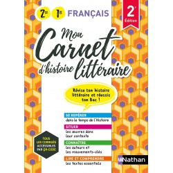 Mon Carnet d'histoire littéraire - 2de/1re - 2023 - Nathan
