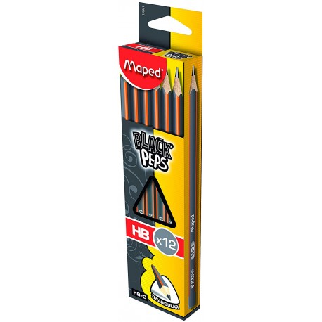 Pack De 6 Crayons à Papier Superman HB2 - Forme Triangulaire Ergonomique - Mine Résistante Et Facile à Tailler - Idéal école, Dessin, Bureau