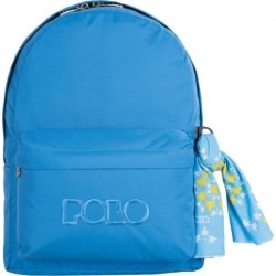 Sac à dos Polo Double Scarf - 2 Poches - Bleu Clair