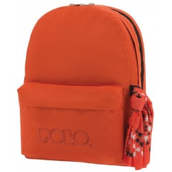 Sac à dos Polo Double Scarf - 2 Poches - Orange Foncé